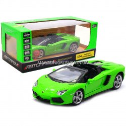 Машинка игровая автопром «Lamborghini avendador roadster», 18, свет, звук, зеленый (68274A)