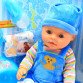 Интерактивная кукла Baby Born (беби бон). Пупс с одеждой и аксессуарами, 8 функций беби борн, 43 см (BL033E)