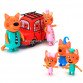 Детский игровой набор фигурок «Три кота едут на пикник», машинка, 5 фигурок (PS659)
