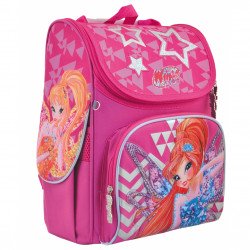 Рюкзак шкільний каркасний 1 Вересня Winx Рожевий (556152)