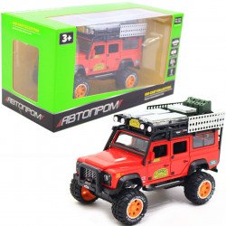 Машинка игровая Автопром Defender Красный со световыми и звуковыми эффектами (7680)