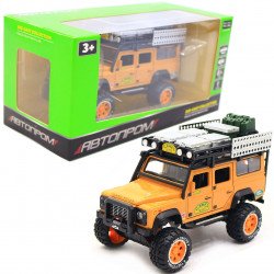 Машинка игровая Автопром Defender Желтый со световыми и звуковыми эффектами (7680)