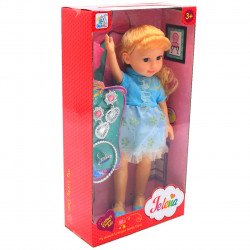 Кукла Yelena в голубом платье с аксессуарами 89026