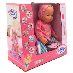 Интерактивная кукла BABY born (беби бон). Пупс аналог с одеждой и аксессуарами 9 функций беби борн ( 8060-497)