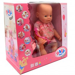Интерактивная кукла BABY born (беби бон). Пупс аналог с одеждой и аксессуарами 9 функций беби борн ( 8060-505)