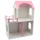 Іграшковий ляльковий дерев'яний двоповерховий будиночок Unitywood, рожевий, 78х59х30 см, (U-002)