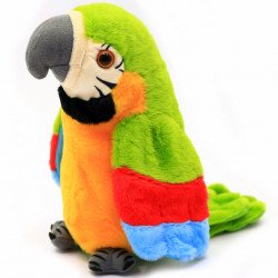 М'яка інтерактивна іграшка-Повторюшка A-Toys Папуга, зелений, 21 см (М1463/С62901)