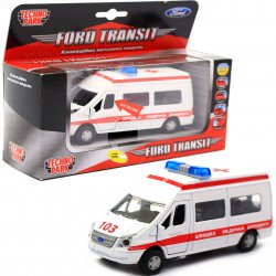 Машинка игровая «TechnoPark» Ford Transit скорая помощь 13х5х7 см (SB-13-02-1U)