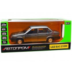 Машинка игровая Автопром «ВАЗ 21099» Тёмно-серый (свет, звук)