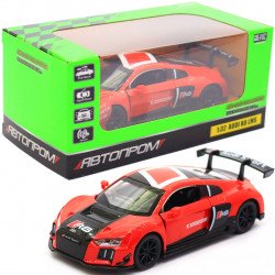 Машинка игровая автопром «Audi R8 LMS» металл, 14, красная, свет, звук, двери открываются (7850)