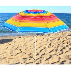 Зонт пляжний МН-0037 (діаметр - 1.8 м) - срібло, №5