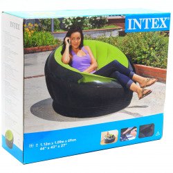 Надувне крісло Intex Салатовий (68582)