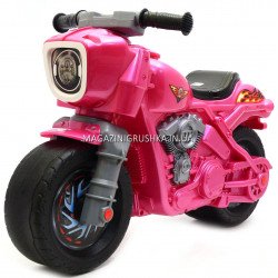 Дитячий Мотоцикл толокар Оріон Рожевий 504. Популярний транспорт для дітей від 2х років