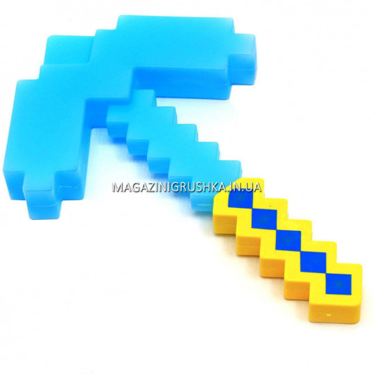 Іграшка зброю кірка Minecraft (Майнкрафт) Блакитний JL 15013