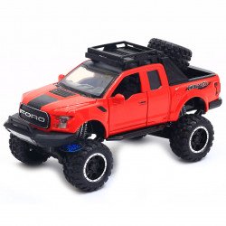 Машинка іграшкова Автопром «Ford F-150» Червоний зі світловими і звуковими ефектами (7865)