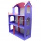 Игрушечный кукольный деревянный домик Илона Фиолетово-розовый (большой). Обустройте домик для кукол