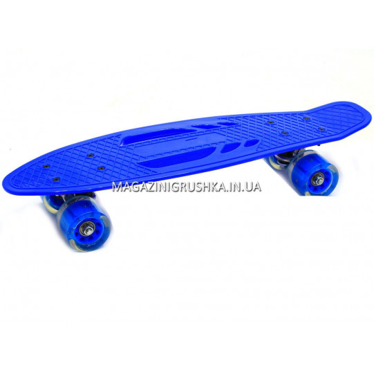Пенні борд (скейт) Синій з безшумними колесами SC 180407