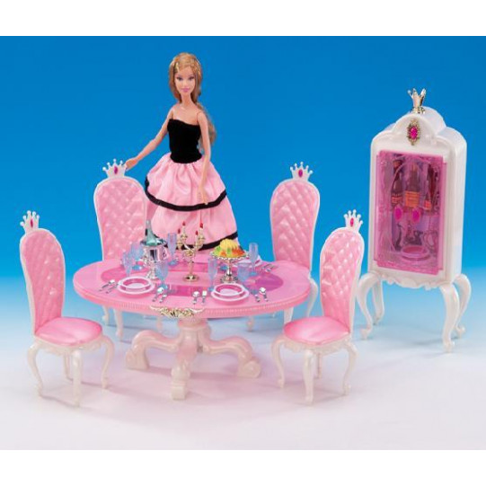 Детская игрушечная мебель Глория Gloria для кукол Барби Столовая 1212. Обустройте кукольный домик