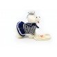 Интерактивная мягкая игрушка «Собачка с поводком» белая 555-118