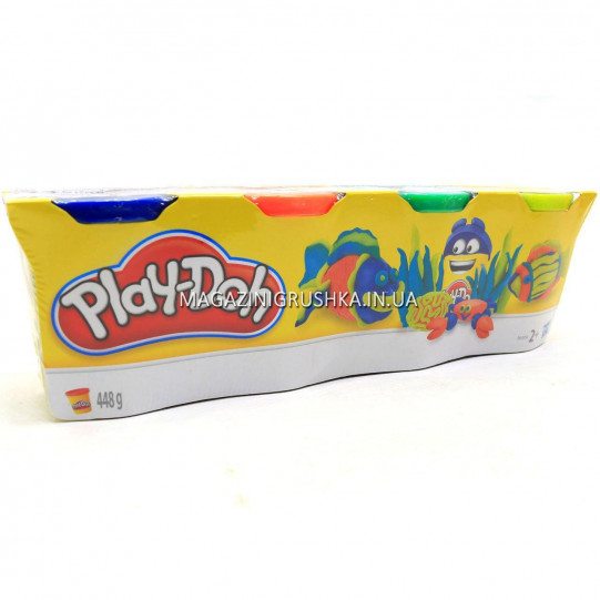 Набор для лепки Play-Doh - Масса для лепки (4 баночки - 448 гр) №1 B5517