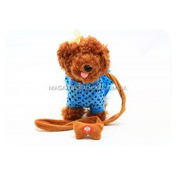Интерактивная мягкая игрушка «Собачка с поводком» №2 JM8188-902