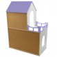 Іграшковий ляльковий дерев'яний будиночок Unitywood 78х59х30 см, двоповерховий (фіолетовий)
