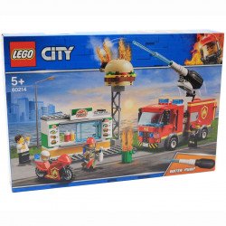 Конструктор LEGO City Police пожар в бургер-баре, 327 деталей (60214)