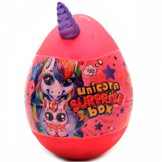 Ігровий набір Данко Тойс "Unicorn Surprise Box» Яйце єдинорога, рожеве, українську мову, 30х20 см (USB-01-01U)