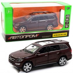 Игрушечная машинка «Автопром» Mercedes-Benz GL50, коричневая, 14, световые и звуковые эффекты (6601)