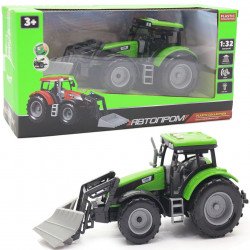 Машинка іграшкова Автопром «Трактор» Зелений-1, 20 см (7924AB)