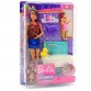 Кукла Барби Barbie Ванная комната забота за малышами (FHY97)