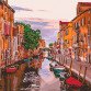 Картина за номерами ідейка «Венеціанський вечір» 40x40 см (КНО3571)