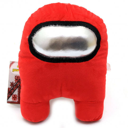 М'яка іграшка «Космонавт Among Us» Амонг Ас, Червоний, 15х20х25 см (00006-04)