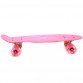 Пенні борд (скейт) з світяться колесами. Безшумний Penny Board Рожевий (1995072726)