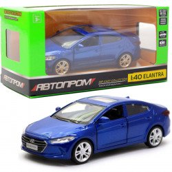 Машинка игровая автопром Hyundai Elantra(Хюндай Элантра) металл, 11, синий (4343)