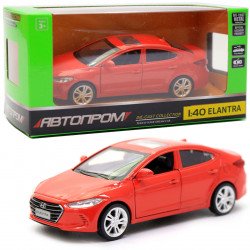 Машинка игровая автопром Hyundai Elantra(Хюндай Элантра )металл, 11, красный (4343)