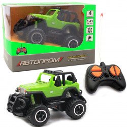 Машинка іграшкова Автопром джип на радіокеруванні зелений 13х8х8 см (8804B)