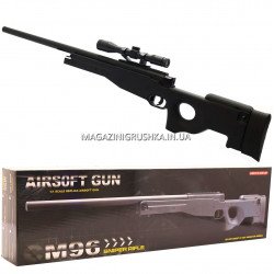 Снайперська гвинтівка «Airsoft Gun», чорна, 115 см, дальність стрільби 50 м, швидкість 95 м/с (M96)