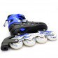 Ролики детские Scale sports с защитой синие, размер 31-34, металл-пластик, колёса ПУ (LF905)