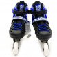 Ролики детские Scale sports с защитой синие, размер 31-34, металл-пластик, колёса ПУ (LF905)