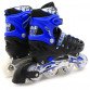 Ролики дитячі Scale sports із захистом сині, розмір 31-34, метал-пластик, колеса ПУ (LF905)