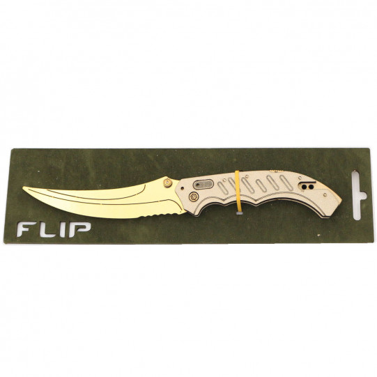 Дерев'яний ніж іграшка "Фліп" (Золото) з Counter-Strike (арт.FLI-G)