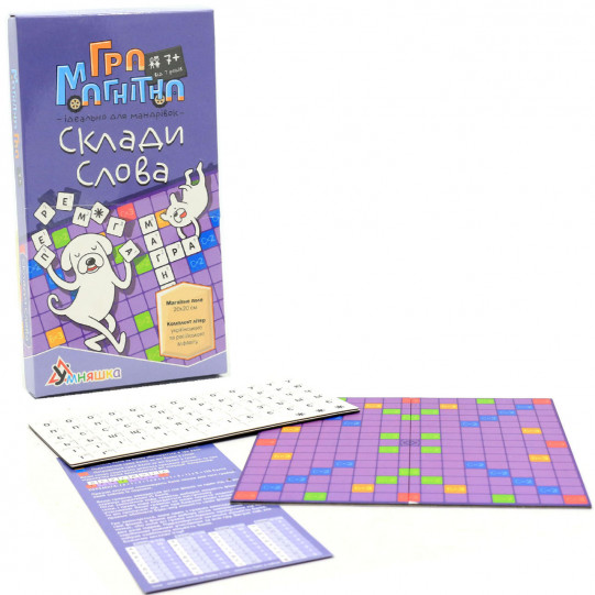 Настольная игра магнитная Умняшка «Сложи слова», от 7 лет (1425)