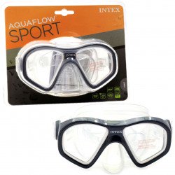 Маска для подводного плавания Reef rider masks INTEX, серая (55977)