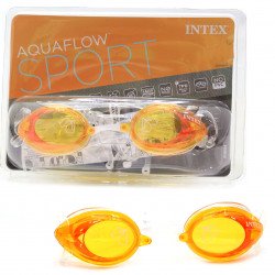 Очки для плавания детские INTEX, размер L, оранжевый (55684)