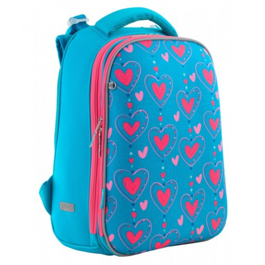Рюкзак шкільний каркасний 1 Вересня H-12 "Romantic hearts" (556034)