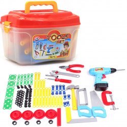 Набор инструментов для детей Tools set «Технок» конструктор, 94 деталей в чемодане (4395)