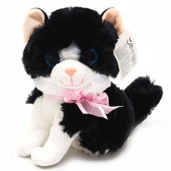 М'яка іграшка «Кіт» - плюшевий кошеня, чорний, 20 * 10 * 17 см, від 3 років, (M063)