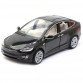 Машинка іграшкова Автопром Tesla метал, 16 см, чорний, світло, звук, двері відчиняються (6603)