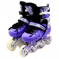 Ролики детские SCALE SPORT, фиолетовый, размер 31-34, алюминий, колёса PU (1932601129-S)